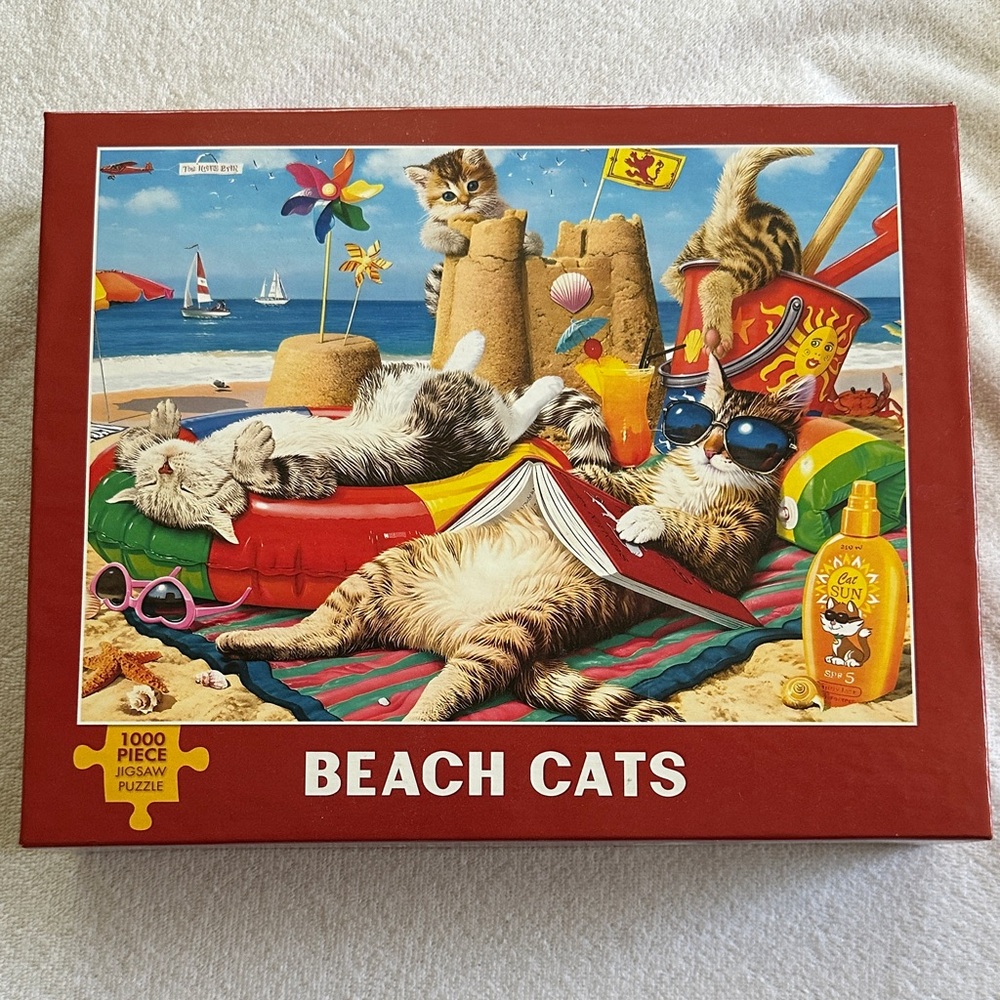 Beach Cats Jigsaw Puzzle 1000 pieces